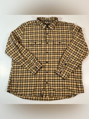 Eddie‎ Bauer Relaxed Fit Plaid Flannel Shirt 2XL